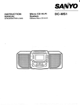 Sanyo DC-MS1 User manual