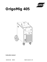 ESAB Origo™Mig 405 User manual