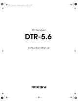 Integra DTR-5.6 Owner's manual