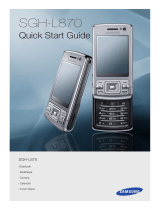 Samsung SGH-L870 Quick start guide