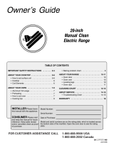 Maytag ELECTRIC RANGE Owner's manual