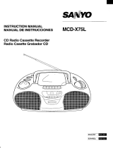 Sanyo MCD-X75L User manual