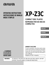 Aiwa XP-Z3C User manual