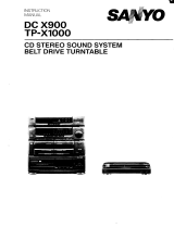 Sanyo TP-X1000 User manual