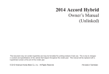 Honda Accord Hybrid Owner's manual