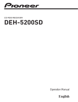 Pioneer DEH-5200SD User manual