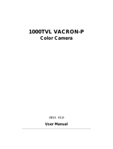 Vacron P 1000TVL Camera User manual