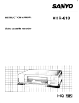 Sanyo VHR-610 User manual