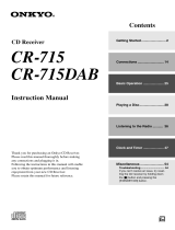 ONKYO CR-715 User manual