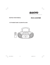 Sanyo MCD-ZX570M User manual