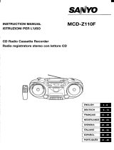 Sanyo MCD-Z110F User manual
