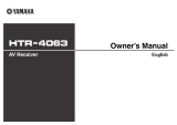 Yamaha HTR-4063 User manual