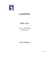 LevelOne FBR-1416 User manual