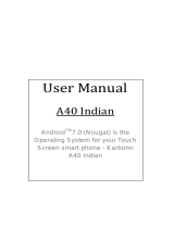 Karbonn A40 Indian Owner's manual
