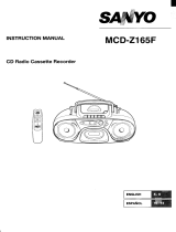 Sanyo MCD-Z165F User manual