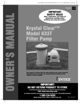 Intex Krystal Clear 633T Owner's manual