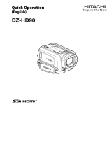 Hitachi DZ-HD90 Quick Operation