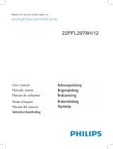 Philips 22PFL2978H/12 User manual