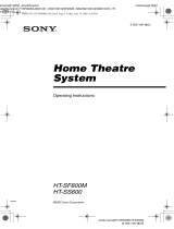 Sony HT-SF800M Operating instructions