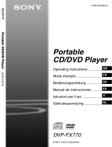 Sony DVP-FX770 Owner's manual