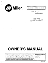 Miller COMPUTER INTERFACE NSPR 9860 Owner's manual