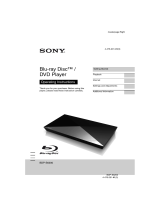 Sony BDP-S6200 Owner's manual