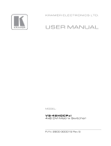 Kramer vs-48hdcpx1 User manual