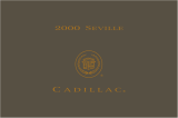 Cadillac SEVILLE 2000 Owner's manual