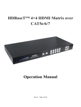 HDBaseT CAT5e/6/7 Operating instructions