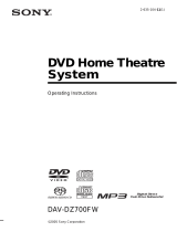 Sony DAV-DZ700FW Operating instructions