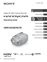 Sony HDR-HC7E User manual
