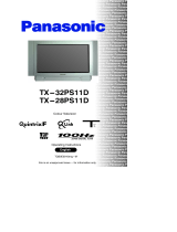 Panasonic TX32PS11D Operating instructions