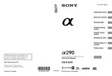 Sony α 290 User manual