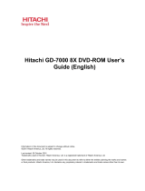 Hitachi GD-7000 User manual