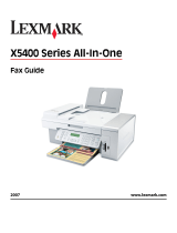 Lexmark X5400 Series Fax Manual