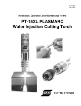 ESAB PT-15XL Plasmarc Water Injection Cutting Torch Installation guide