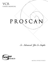 ProScan PSVR75 User manual