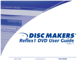 Disc Makers Reflex1 User manual