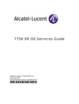 Alcatel-Lucent 7750 SR OS User manual