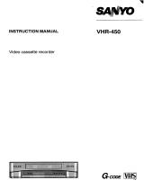 Sanyo VHR-450 User manual