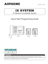 Aiphone IX-DA Quick Start Programming Manual