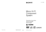 Sony CMT-DH50R Owner's manual