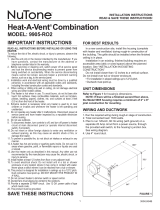 NuTone 9905-RO2 Installation Instructions Manual