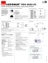 B.E.G. LUXOMAT PD9-DIGI-FC Installation and Operating Instruction