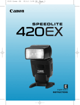 Canon Speedlite 420EX Owner's manual