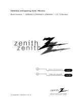 Zenith L26W56SA and Installation guide
