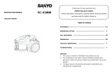 Sanyo SC-X1800 User manual