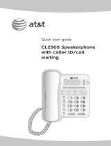 AT&T CL2909 Quick start guide