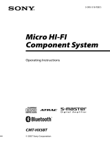 Sony CMT-HX5BT Operating instructions