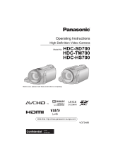 Panasonic HDC-TM700 Owner's manual